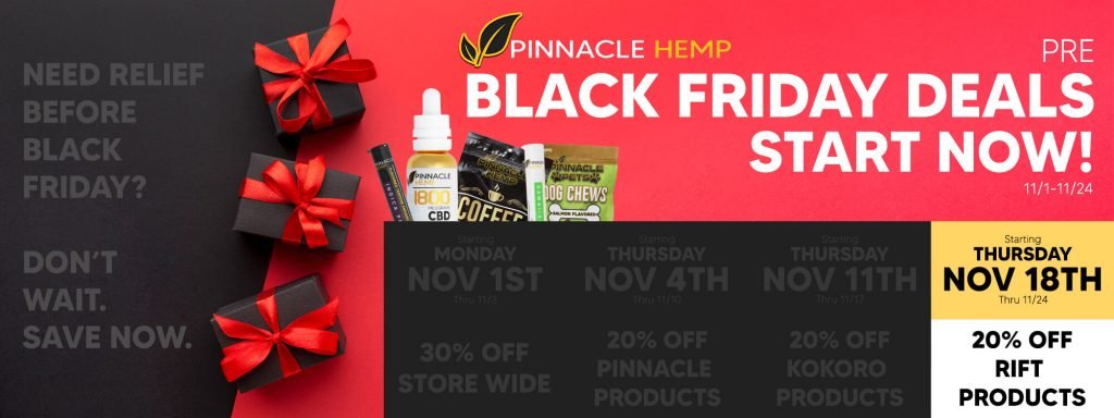 Pinnacle Hemp Black Friday Sales 2021